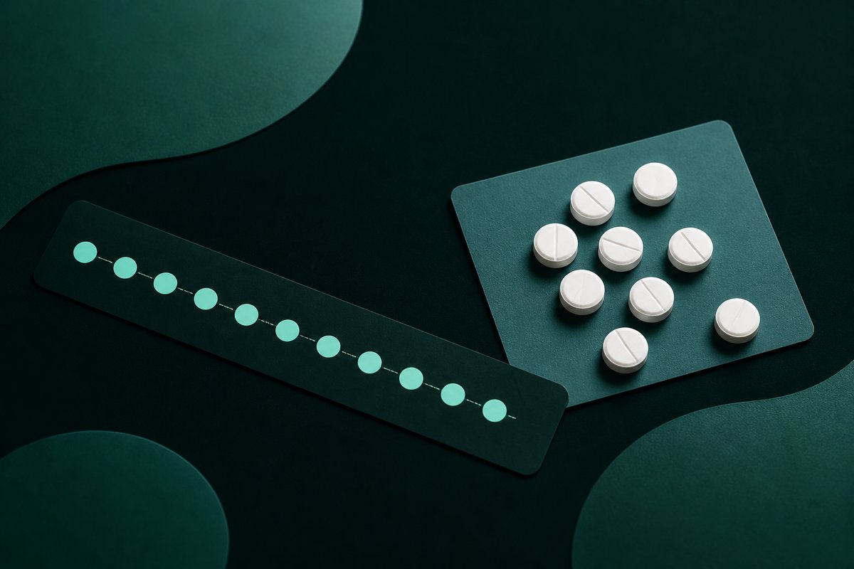 Cycle-day strip beside Clomid 50 mg tablets