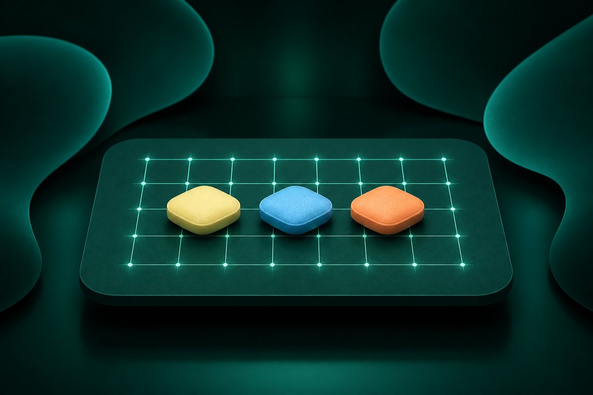 Cialis 10, Viagra 25-50, and Levitra 20 tablets on one align rail