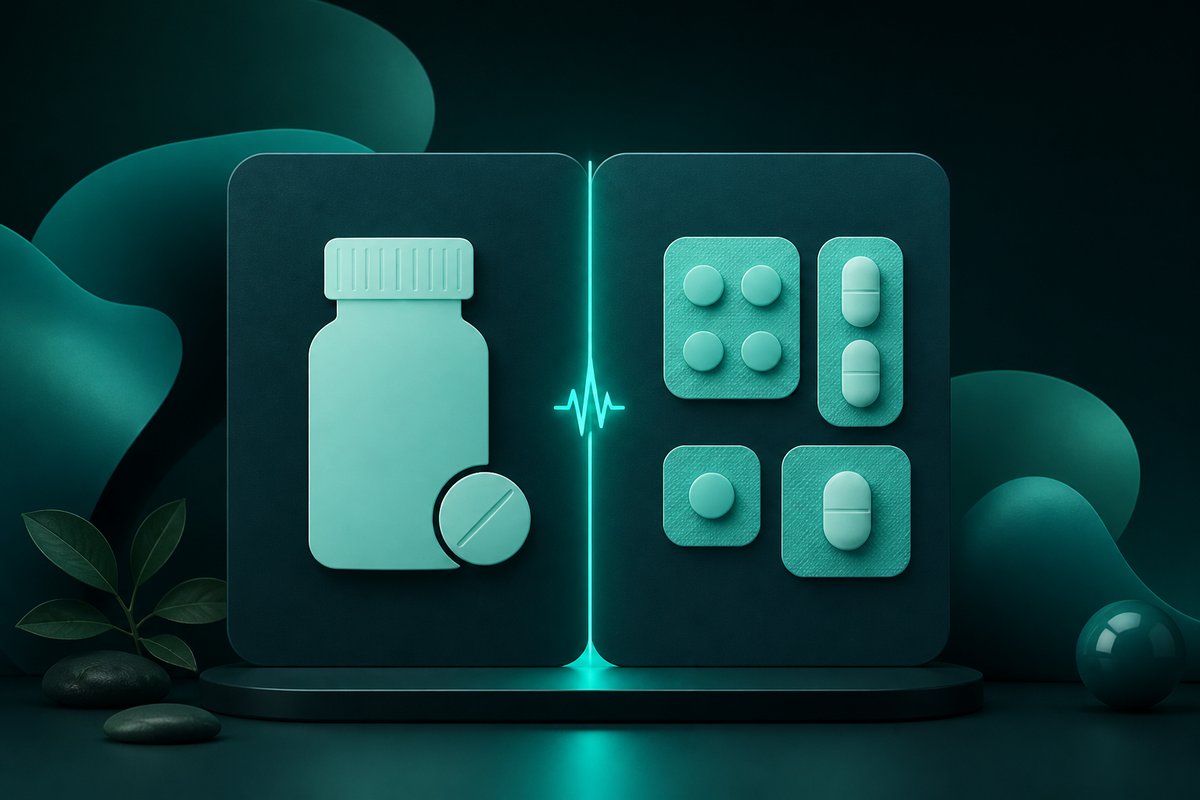 Daily 2.5 mg bottle set aside from a 10 mg PRN vault chip